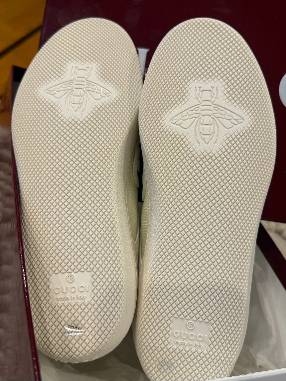 Gucci G75 GG Suede & Knit Low Top Sneaker